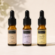 All three Vielle Serum 5 ml travel minis: Scar Fade, Signature Formula, and Vanilla Rind, made in St. Louis MO